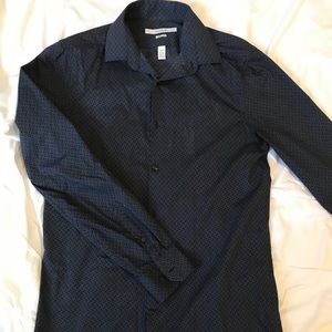 Very slim fit Perry Ellis button up